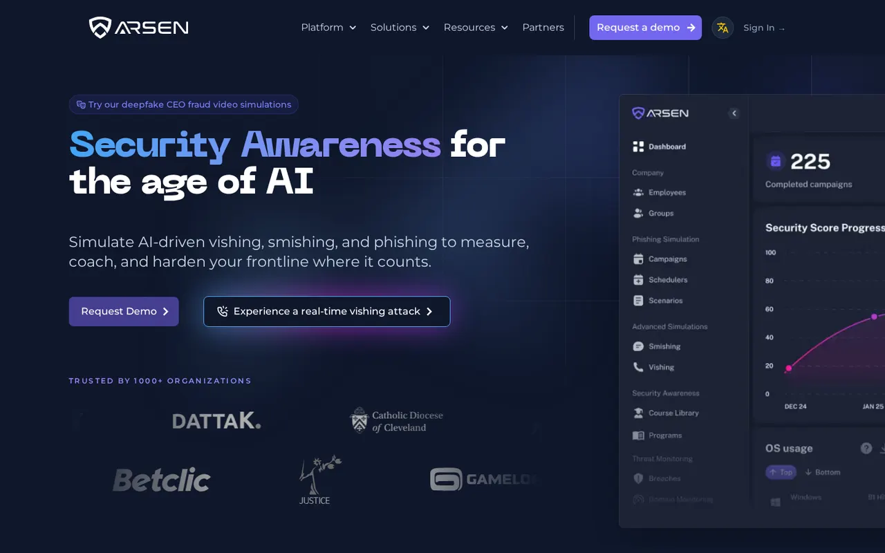 Arsen homepage